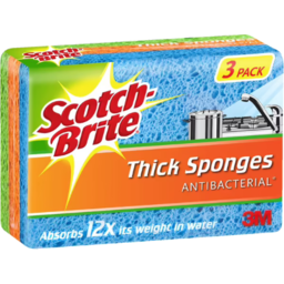 Photo of SCOTCHBRITE SPONGE THICK HANDY 3PK