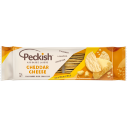 Photo of Peckish Cheddar Cheese Flavoured Rice Crackers 90g