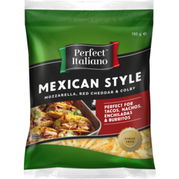 Photo of Perfect Mexican Style Shredded Cheese 150g