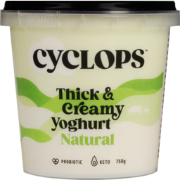 Photo of Cyclops Yoghurt Natural Probiotic Thick & Creamy Natural 750g