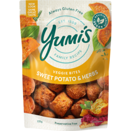 Photo of Yumis Veggie Bites Sweet Potato & Herbs 225g
