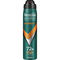 Photo of Rexona Men Advanced Protection Deodorant Aerosol Antiperspirant Workout 72-Hour Sweat And Odour Protection
