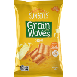 Photo of Sunbites Grain Waves Cheddar Wholegrain Chips 170g