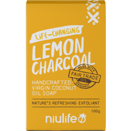 Photo of Niulife Coconut Oil Soap Bar - LEMON CHARCOAL
