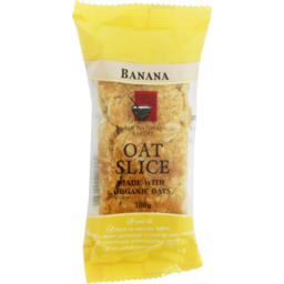 Photo of All Natural Bakery Banana Organic Oat Slice 100g