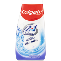 Photo of Colgate 2 In 1 Whitening Toothpaste & Mouthwash 130g