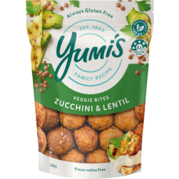 Photo of Yumis Veggie Bites Zucchini & Lentil 225g