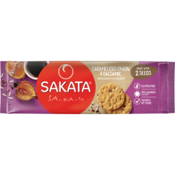 Photo of Sakata Caramelised Onion & Balsamic Wholegrain Rice Crackers 90g