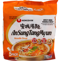 Photo of Nongshim Ansung Tangmyun Noodle Soup Spicy Miso 5.0x125g
