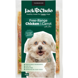 Photo of Jack & Chelo Dog Meals Free-Range Chicken & Carrot with Chia 200g