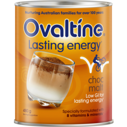 Photo of Ovaltine Lasting Energy Choc Malt 480g 480g