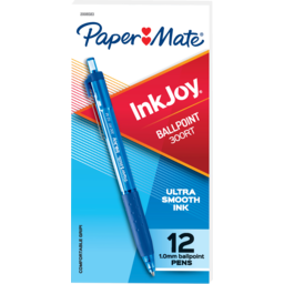 Photo of Paper Mate Inkjoy 300rt Retractable Ballpoint Pen Blue - Box Of 12