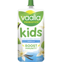 Photo of Vaalia 3x Probiotics Vanilla Kids Yoghurt Pouch 140g
