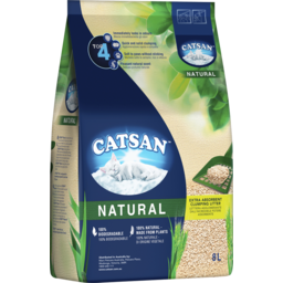 Photo of Catsan Natural Reduce Litter Box Odour Cat Litter 8l Bag