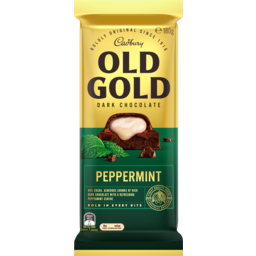 Photo of Cadbury Old Gold Peppermint Dark Chocolate Block 180g