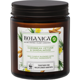 Photo of Botanica By Air Wick Candle Caribbean Vetiver & Sandalwood 205g