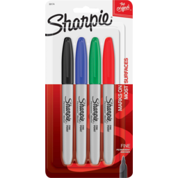 Photo of Sharpie Marker Fine Assorted 4 Pack