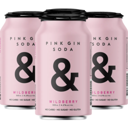 Photo of Ampersand Pink Gin Soda 4pk