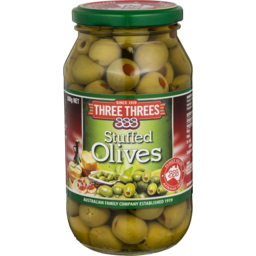 Photo of Three Threes Stuffed Olives 500gm