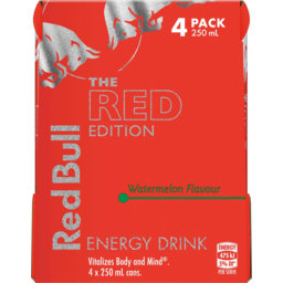 Photo of Red Bull Red Edtn W/Melon 250m 4pk