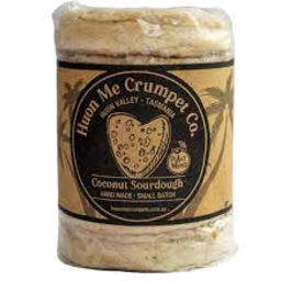 Photo of HUON ME CRUMPET CO Crumpets Coconut Sourdough X6