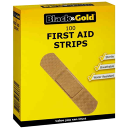 Photo of Black & Gold Plasters First Aid Strips 100