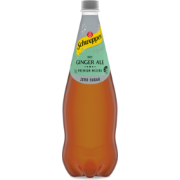Photo of Schweppes Zero Sugar Dry Ginger Ale Classic Mixers Soft Drink Bottle