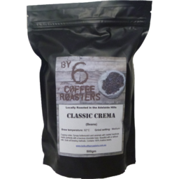 Photo of By 6 Coffee Roasters Classic Crema Beans 500g