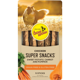 Photo of Bow Wow Chicken Super Snacks Sweet Potato, Carrot & Pumpkin Sticks 5 Pack