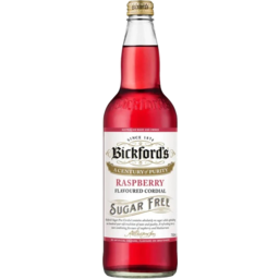 Photo of Bickfords Cordial Sugar Free Raspberry 750ml