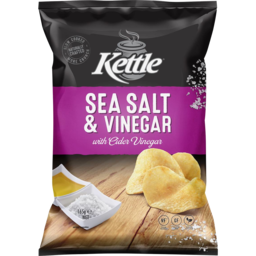 Photo of KETTLE CHIPS SEA SALT & VINEGAR 165G