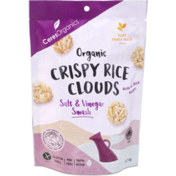 Photo of Ceres Organics Crispy Rice Clouds Salt & Vinegar Smash