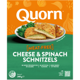 Photo of Quorn Vegetarian Cheese & Spinach Schnitzels