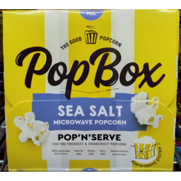 Photo of Pop Box Sea Salt Popcorn