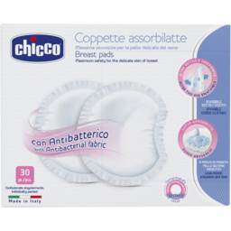 Photo of Chicco Breast Pads With Antibacterial Fabric 30 Pack