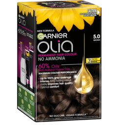 Photo of Garnier Olia 5.0 Brown Permanent Hair Colour No Ammonia, 60% Oils