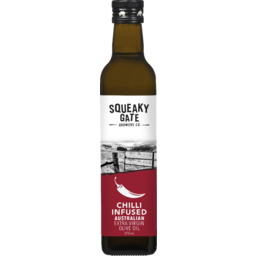 Photo of Squeaky Gate Growers Co. Chilli Infused Australian Extra Virgin Olive Oil 375ml