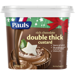 Photo of Pauls Double Thick Custard Rich Chocolate  900gm