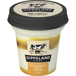 Photo of Gippsland Dairy Passionfruit Twist Yoghurt 160g