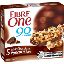 Photo of Fibre One 90 Calorie Milk Chocolate Popcorn Bars 5 Pack