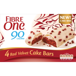 Photo of Fibre One 90 Calorie Red Velvet Cake Bars 4 Pack