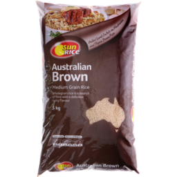 Photo of Sunrice Australian Brown Medium Grain Rice 1kg