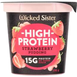 Photo of Wicked Sister Pudding High Protein Strawberry 170gm