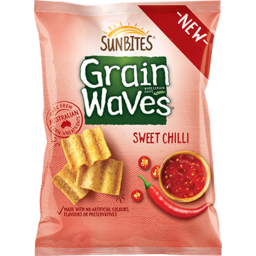 Photo of Sunbites Grain Waves Wholerain Chips Sweet Chilli 170g