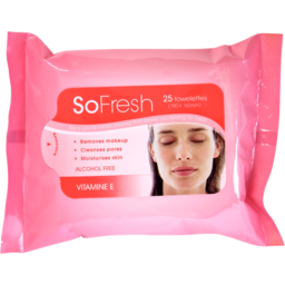 Photo of So Fresh Vitamine E Facial Wipes 25 Pack