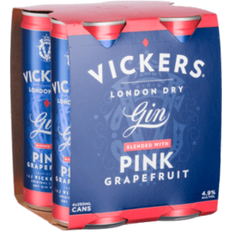 Photo of Vickers Gin & Pink Grapefruit Cans