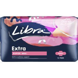 Photo of Libra Extra Super With Wings Sanitary Pads 12 Pack