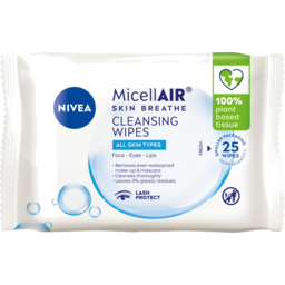 Photo of Nivea Daily Essentials Micellair Skin Breathe Cleansing Wipes Face - Eyes 3 In 1 All Skin Types 25 Pack