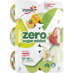 Photo of Yoplait Forme Zero Yoghurt Peach & Mango, Vanilla & Strawberry Multipack