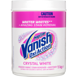 Photo of Vanish Napisan Oxi Action Crystal White Powder Stain Remover 1kg